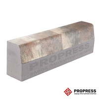 Бордюр дорожный Propress 1000х300х150 №22 «Агат оранжевый» гладкий