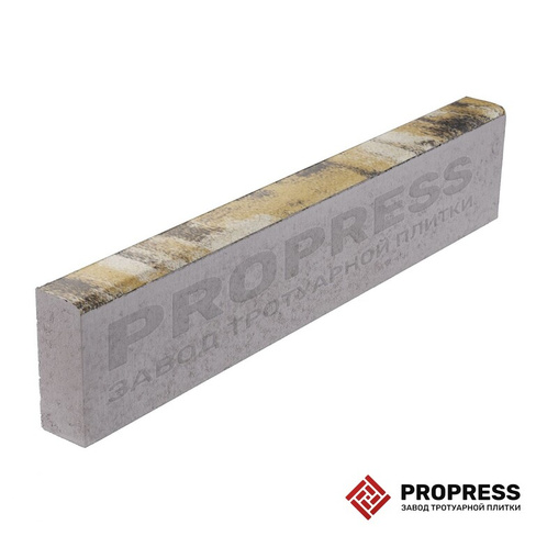 Бордюр садовый Propress 1000х200х80 №23 «Жёлтый агат»