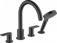 Смеситель на борт ванны Hansgrohe Vernis Shape, матовый чёрный (71459670)