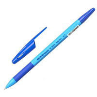 Ручка шариковая неавтоматическая Erich Krause R-301 Neon Stick&Grip синяя (толщина линии 0.35 мм)