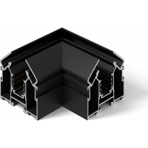 Внутренний угловой коннектор в натяжной потолок для шинопровода Elektrostandard Slim Magnetic 85124/00 черный