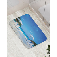 Противоскользящий коврик для ванной, сауны, бассейна JOYARTY Белый лежаки