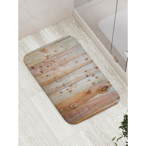Противоскользящий коврик для ванной, сауны, бассейна JOYARTY Деревянное ограждение