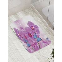 Противоскользящий коврик для ванной, сауны, бассейна JOYARTY Бабочка на орхидее