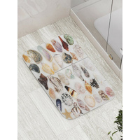 Противоскользящий коврик для ванной, сауны, бассейна JOYARTY Разнообразие ракушек