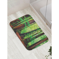 Противоскользящий коврик для ванной, сауны, бассейна JOYARTY Зеленеющий лес