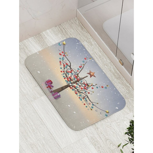 Противоскользящий коврик для ванной, сауны, бассейна JOYARTY Украшенное дерево