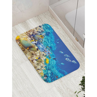 Противоскользящий коврик для ванной, сауны, бассейна JOYARTY Радость ныряльщика