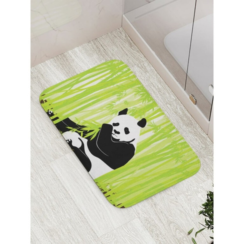 Противоскользящий коврик для ванной, сауны, бассейна JOYARTY Грустная панда