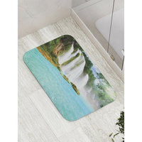 Противоскользящий коврик для ванной, сауны, бассейна JOYARTY Свежий водопад