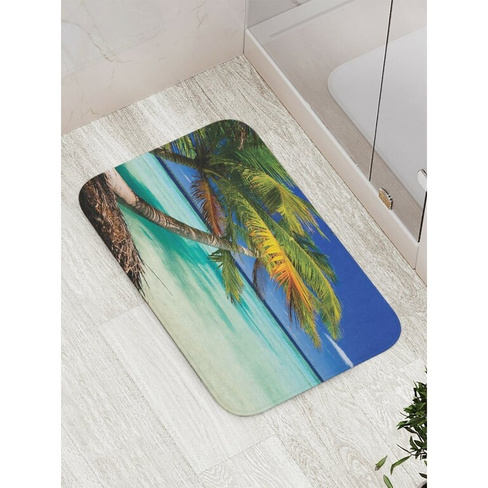 Противоскользящий коврик для ванной, сауны, бассейна JOYARTY Пологая пальма