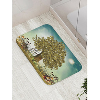 Противоскользящий коврик для ванной, сауны, бассейна JOYARTY Грибная поляна