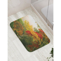 Противоскользящий коврик для ванной, сауны, бассейна JOYARTY Туманность за лесом