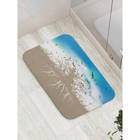 Противоскользящий коврик для ванной, сауны, бассейна JOYARTY Стая птиц у древа