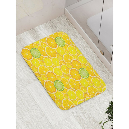 Противоскользящий коврик для ванной, сауны, бассейна JOYARTY Апельсиновое пространство