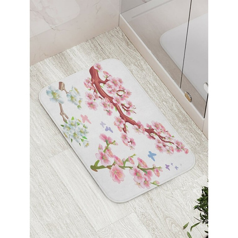 Противоскользящий коврик для ванной, сауны, бассейна JOYARTY Запах весны