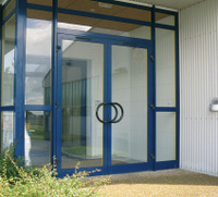 Двери одностворчатые алюминиевые Alneo теплые 1,3х2м ALT, 68-72 серия