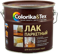 Лак паркетный алкидно уретановый Colorika & Tex Premium 2.7 л глянцевый