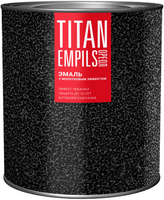 Эмаль с молотковым эффектом алкидно стирольная Ореол Titan 2.5 кг черная