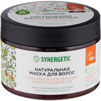 Synergetic маска для волос Максимальное питание и восстановление, 355 г, 300 мл, банка