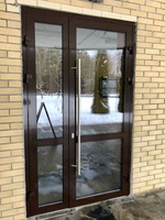 Двери алюминиевые холодные (серия 45) Алютех 91,6х211,6