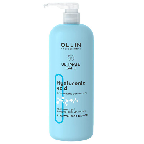 Ultimate Care Увлажняющий кондиционер для волос с гиалуроновой кислотой, 1000 мл, OLLIN OLLIN Professional