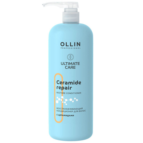 Ultimate Care Восстанавливающий кондиционер для волос с церамидами, 1000 мл, OLLIN OLLIN Professional