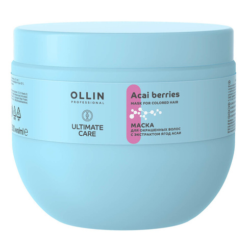 Ultimate Care Маска для окрашенных волос с экстрактом ягод асаи, 500 мл, OLLIN OLLIN Professional