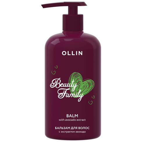 Beauty Family Бальзам для волос с экстрактом авокадо, 500 мл, OLLIN OLLIN Professional