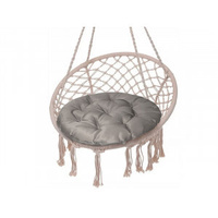 Подушка декоративная круглая для кресла файбер "Грета" светло-серый