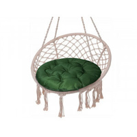 Подушка декоративная круглая для кресла файбер "Грета" ярко-зеленый