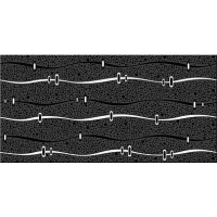 Декор Azori Дефиле Неро геометрия 20,1х40,5 см