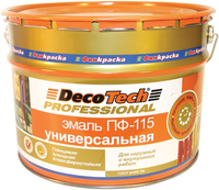 Эмаль алкидная для наружных и внутренних работ Decotech Eco ПФ 115 10 кг белая