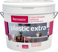 Пластичная краска для интерьеров Bayramix Plastic Extra 900 мл супербелая