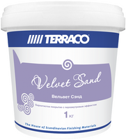 Бархатистое покрытие с перламутровым эффектом Terraco Velvet Sand 1 кг сахар